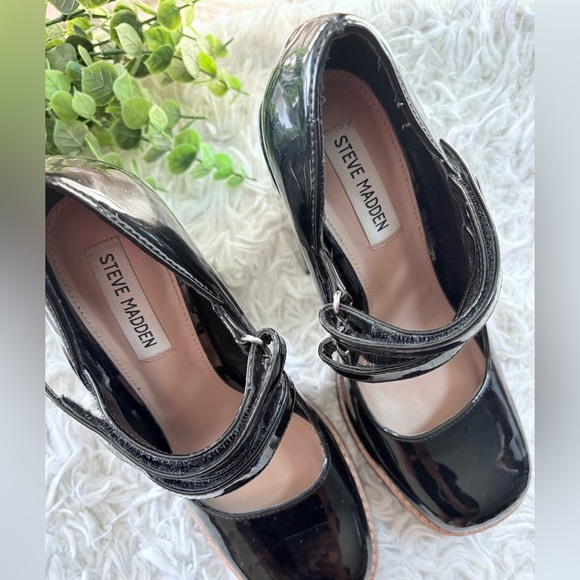 Steve Madden Twice Mary Jane Platform Pumps Size 7.5 - Picture 3 of 9